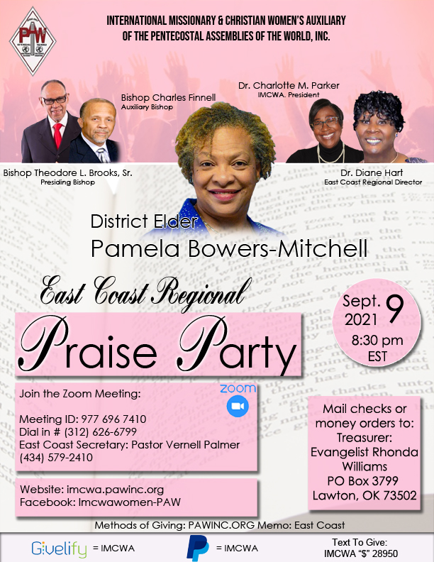 East Coast Region Praise Party 09-09-2021