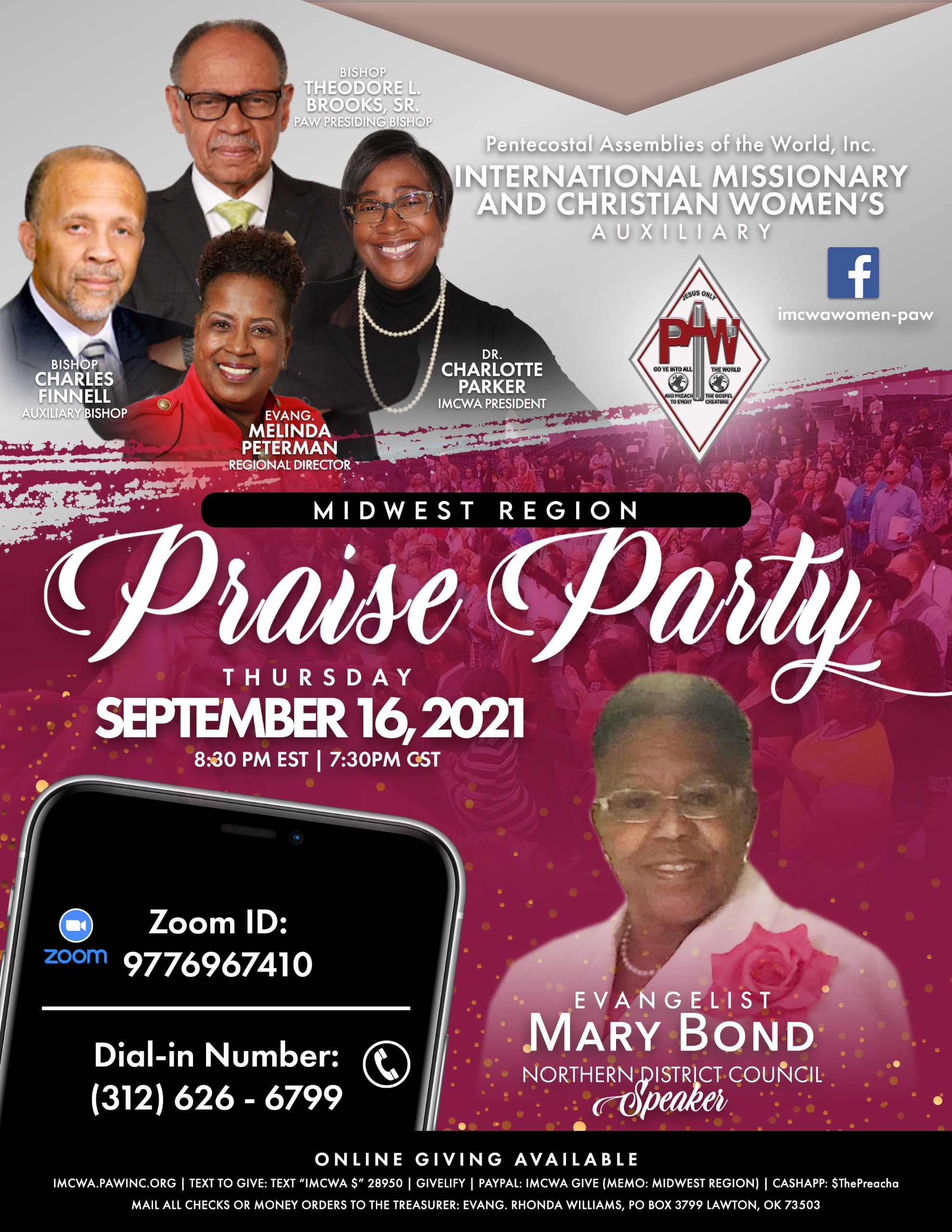 Midwest Praise Party Flyer 09-16-2021